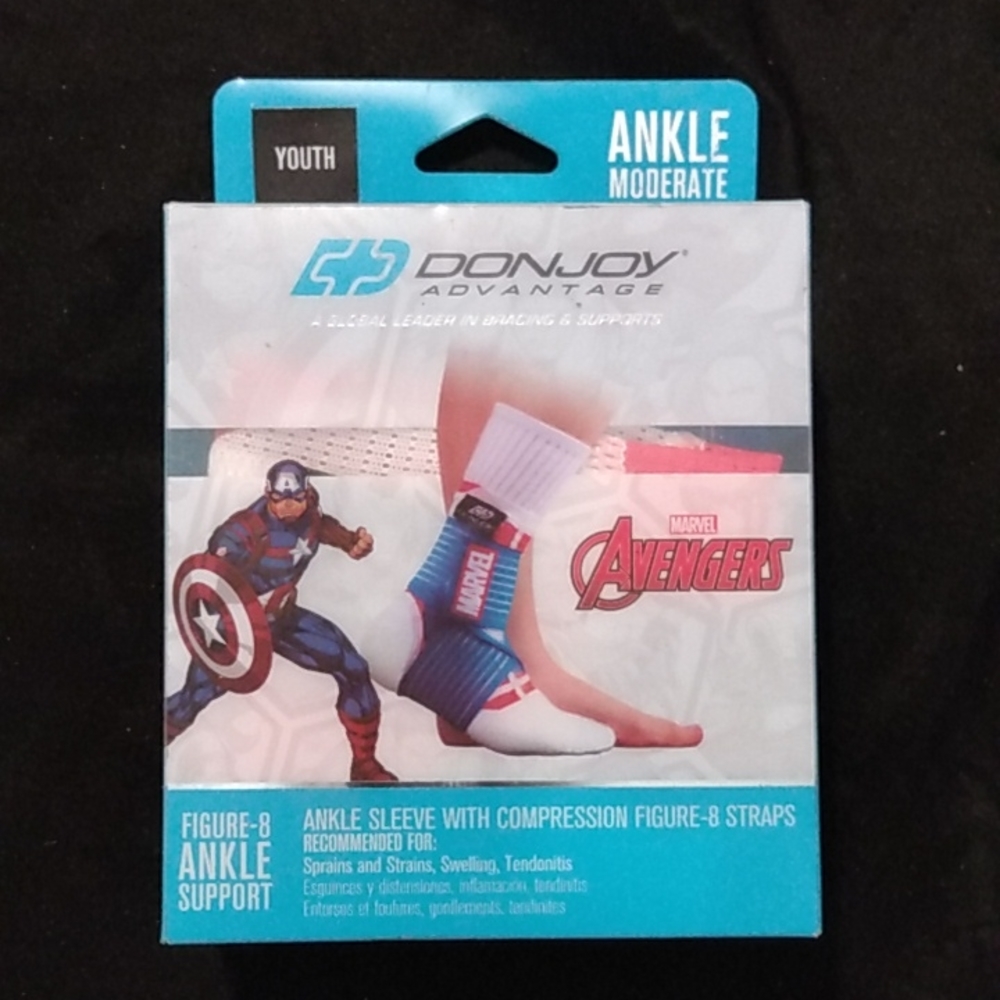 Brand New Donjoy advantage ankle sleeve with compression figure-8 straps